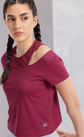 HRX by Hrithik Roshan Cut Out Sleeve Rapid-Dry Training T-shirt